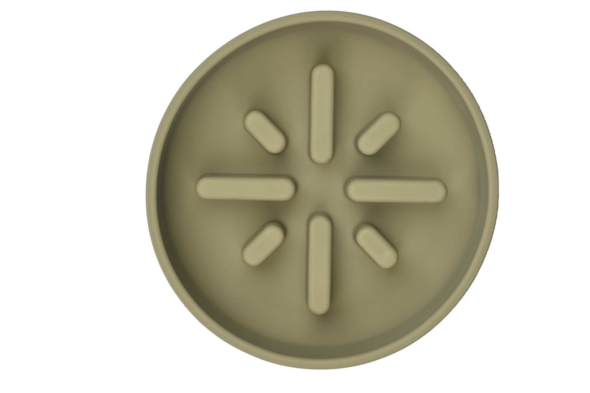 Slow Feeder Bowl 350 ml für Schnellfresser - Farbe: Khaki