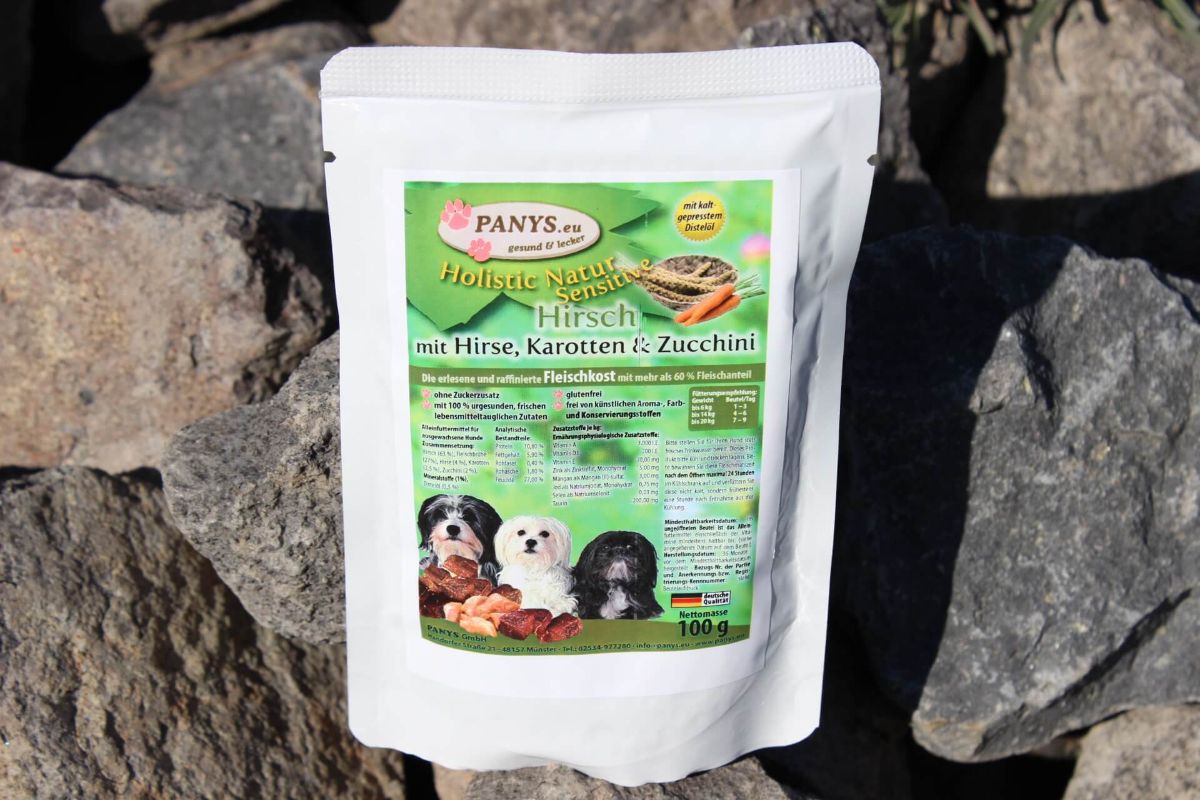 Holistic - Menü...Hirsch, Hirse & Zucchini - 12 Stk. ab 100g